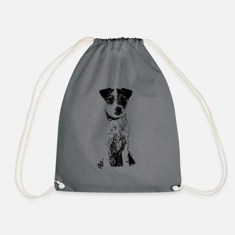 Parson Russell Terrier - Hunde Geschenkidee - Turnbeutel - Grau