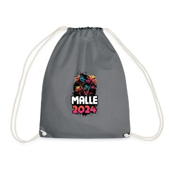 Malle Party Crew - Drawstring Bag - grey - Front