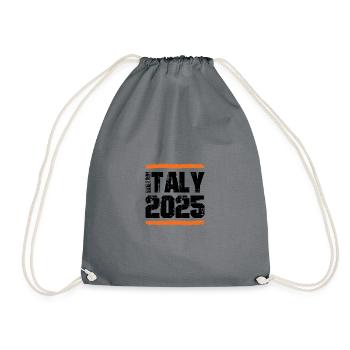 Italy 2025 Team - Drawstring Bag - grey - Front