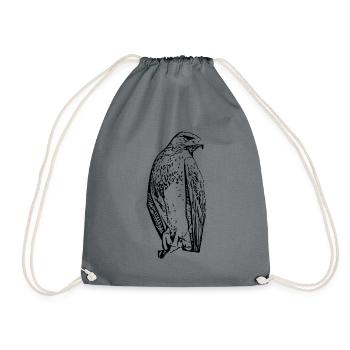 Falcons Birds Birds - Drawstring Bag - grey - Front