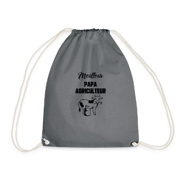 Meilleur papa agriculteur - Sac de sport léger - gris - Devant