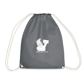 Dwarves do it better - Drawstring Bag - grey - Front