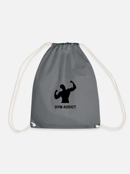 Gym Addict - Turnbeutel - Grau
