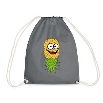 Swinger Gifts | Pineapple Swinging Lifestyle Fun - Drawstring Bag - grey - Front