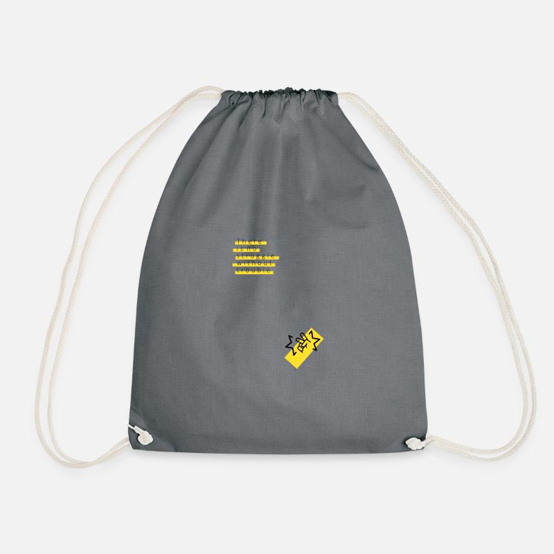 No Struggel - Drawstring Bag - grey