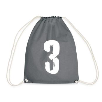 Maillot numéro 3 - Sac de sport léger - gris - Devant