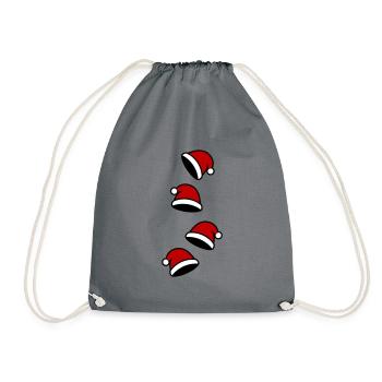 Chapeau de Père Noël Noël - Sac de sport léger - gris - Devant