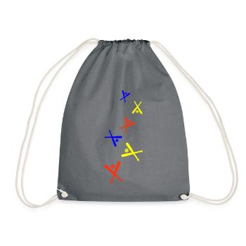 Icône du baseball - Sac de sport léger - gris - Devant