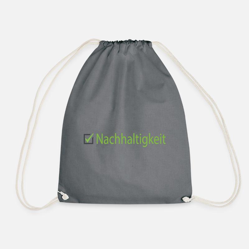 Nachhaltigkeit - Turnbeutel - Grau