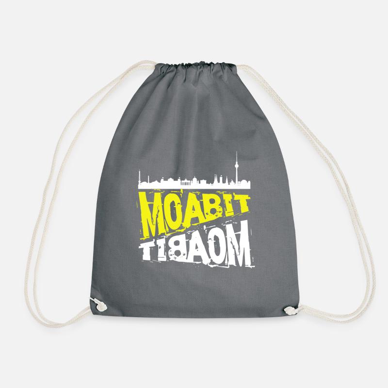 Berlin Moabit T-Shirt - Drawstring Bag - grey