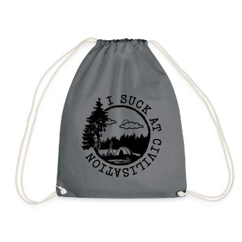 JE SUIS NUL À CIVILISATION 2 - Sac de sport léger - gris - Devant