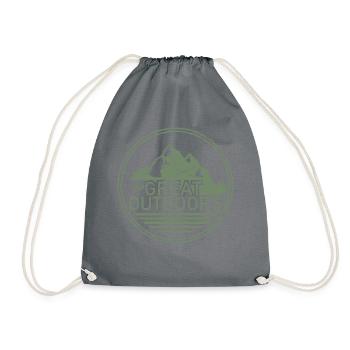 Montagnes grimpeurs grimper cadeau Alpen Berg Sport - Sac de sport léger - gris - Devant