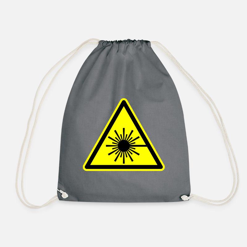 laser - Drawstring Bag - grey