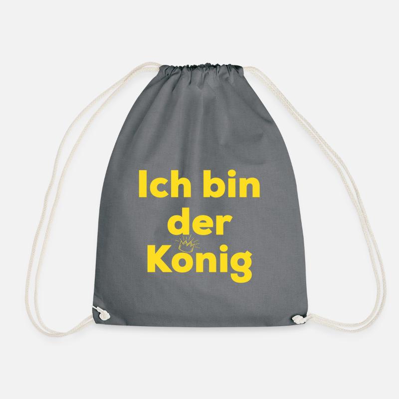 Ich bin der König - Turnbeutel - Grau