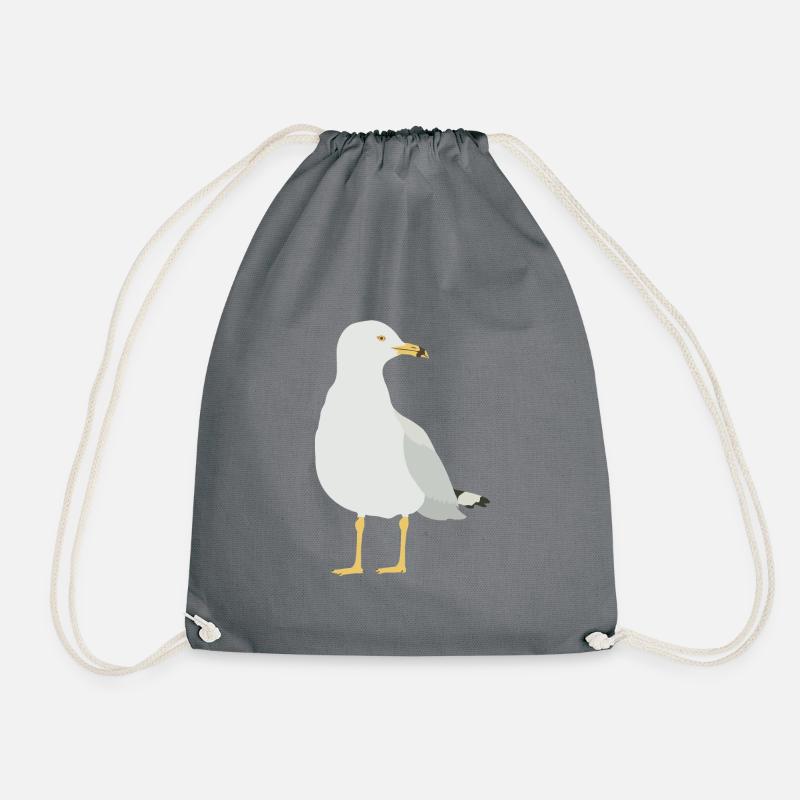 gull - Drawstring Bag - grey