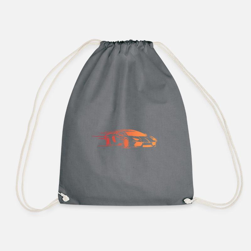 Speed Car - Drawstring Bag - grey
