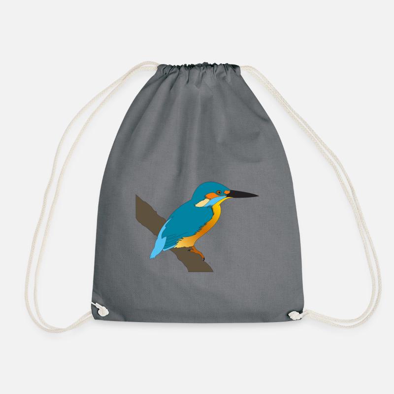 Eisvogel - Turnbeutel - Grau