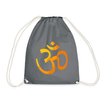 goa om - Drawstring Bag - grey - Front