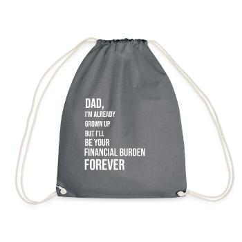 Papa, j'ai déjà grandi - Sac de sport léger - gris - Devant