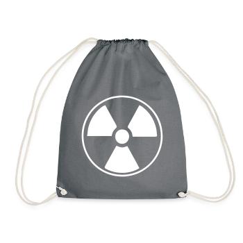 Radioactive Symbole radio-symbolique vecteur - Sac de sport léger - gris - Devant