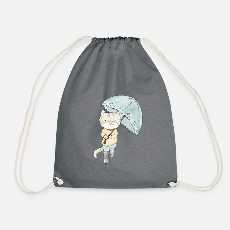 Katze - Turnbeutel - Grau