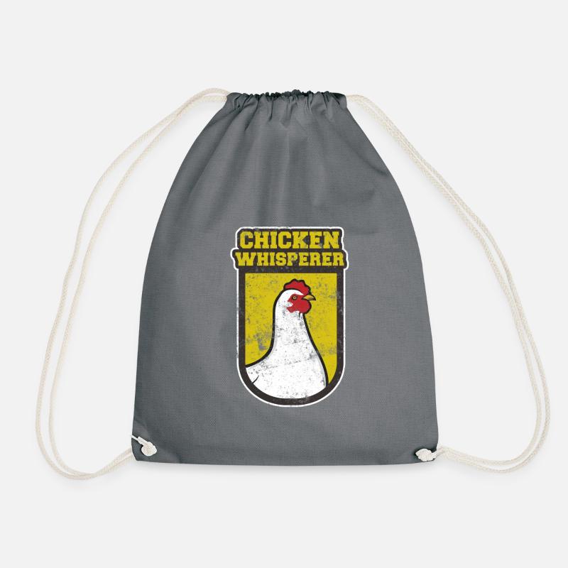 Poules chuchotant drôle poule coq - Sac de sport léger - gris