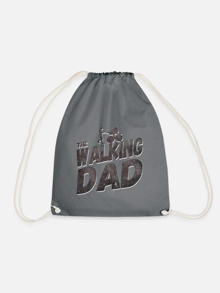 Walking Dad - Turnbeutel - Grau