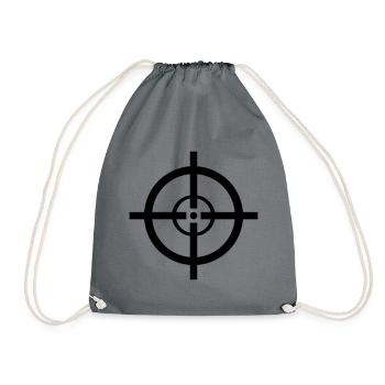 Reticle - Drawstring Bag - grey - Front