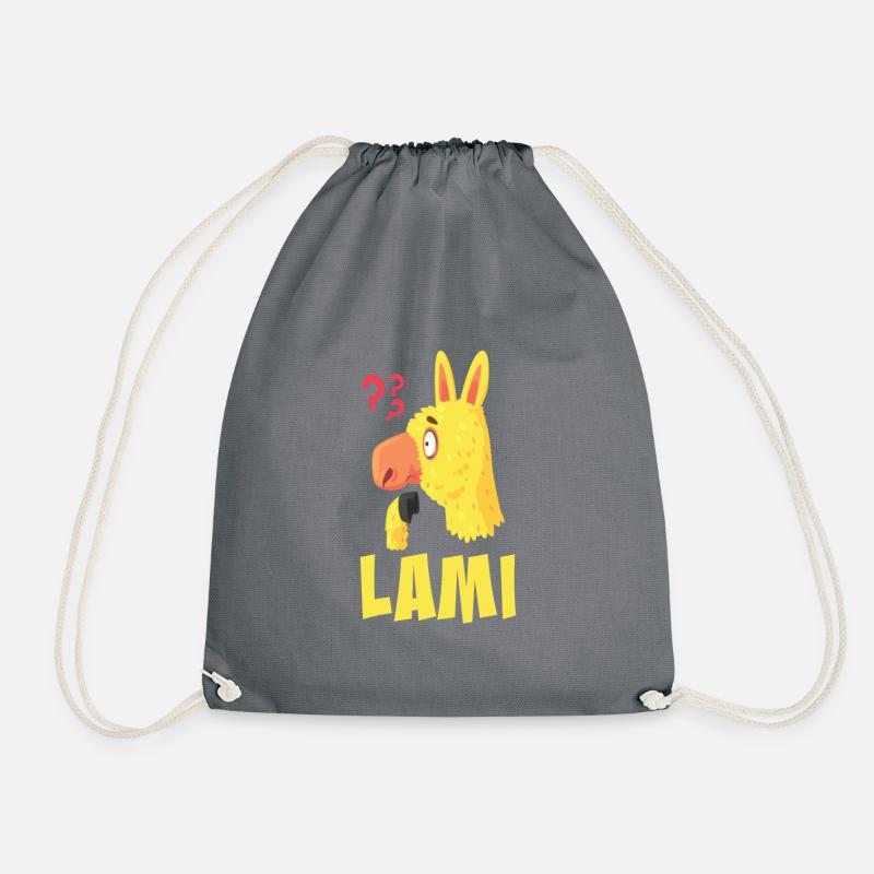 Lami das Lama - Turnbeutel - Grau