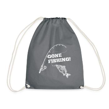 Pêcher poisson dire poisson - Sac de sport léger - gris - Devant