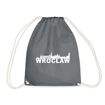 Wroclaw Wroclaw Pologne Pologne Skyline Cadeau - Sac de sport léger - gris - Devant