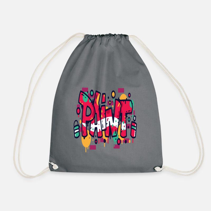 Graffiti Paint - Turnbeutel - Grau