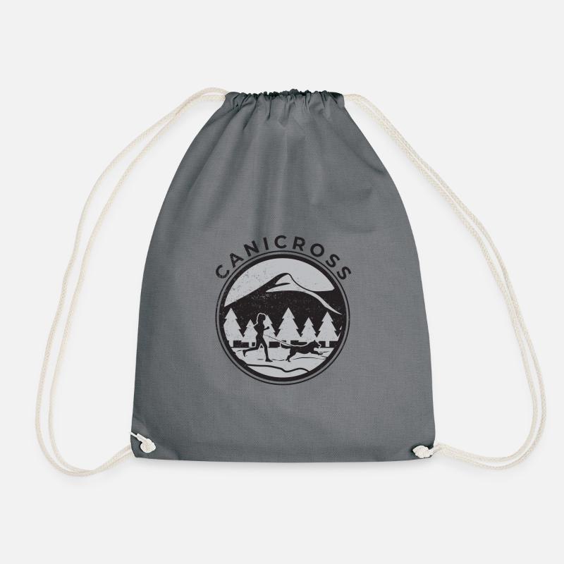 canicross - Drawstring Bag - grey