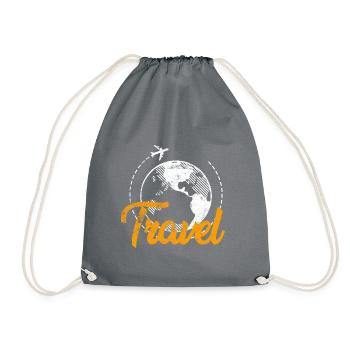 Reisender Globus Travel - Turnbeutel - Grau - Vorne