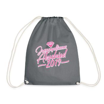 hen party 2019 diamond - Drawstring Bag - grey - Front