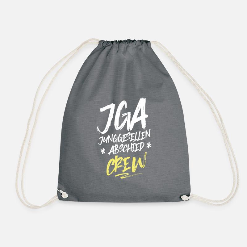 jga junggesellenabschied crew - Turnbeutel - Grau