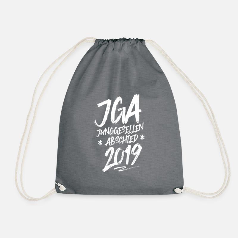 jga junggesellenabschied 2019 - Turnbeutel - Grau