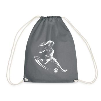 footballeur - Sac de sport léger - gris - Devant