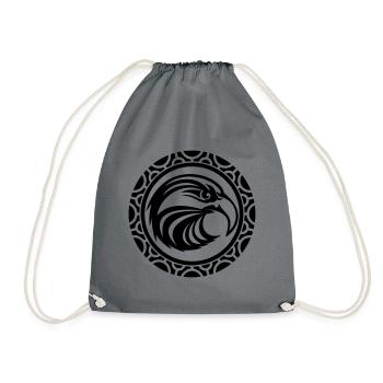 T-shirt avec tatouage maori - Sac de sport léger - gris - Devant