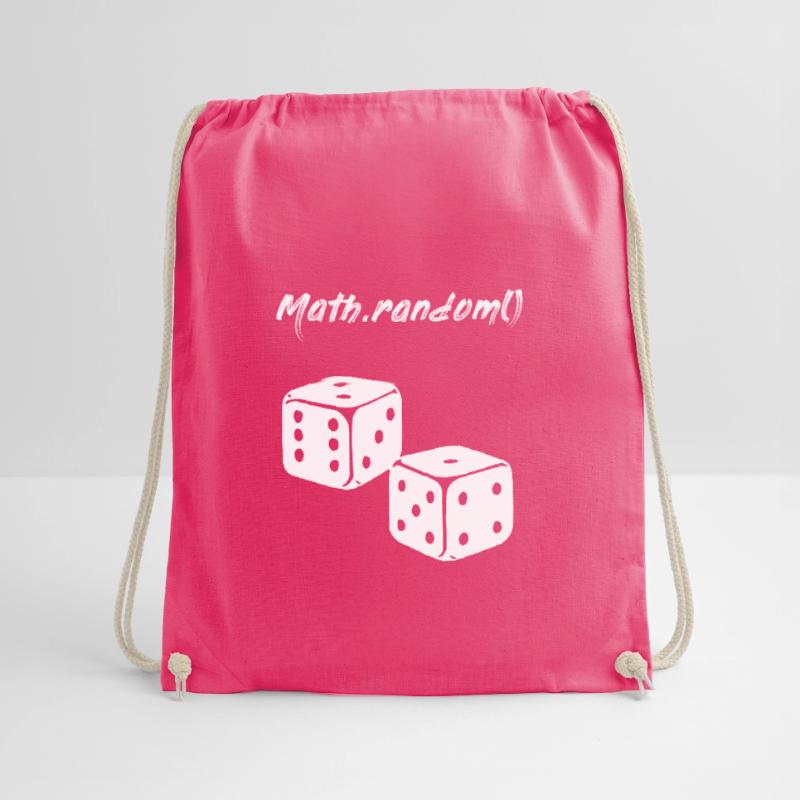 Random Math.random () cube programmer Drawstring Bag