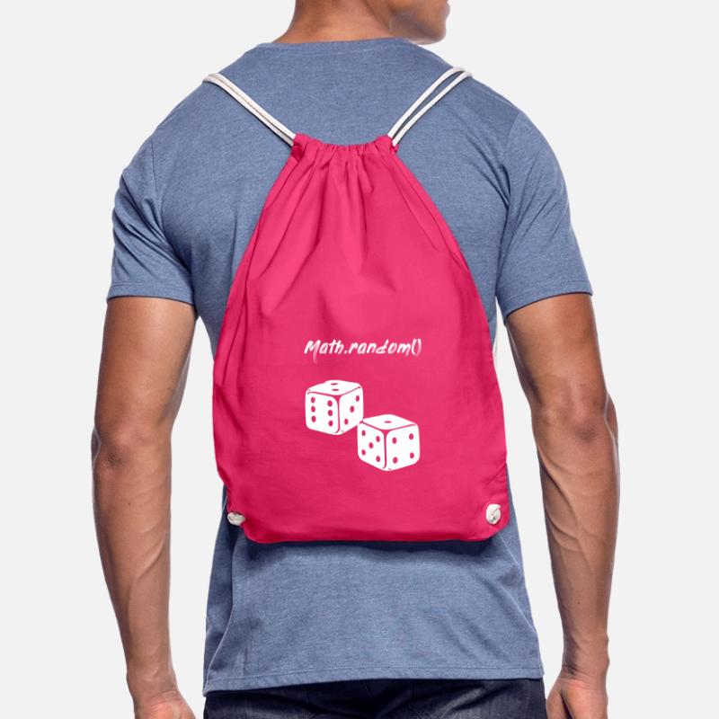 Random Math.random () cube programmer Drawstring Bag