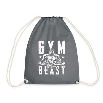 bête de gymnastique de gorille - Sac de sport léger - gris - Devant