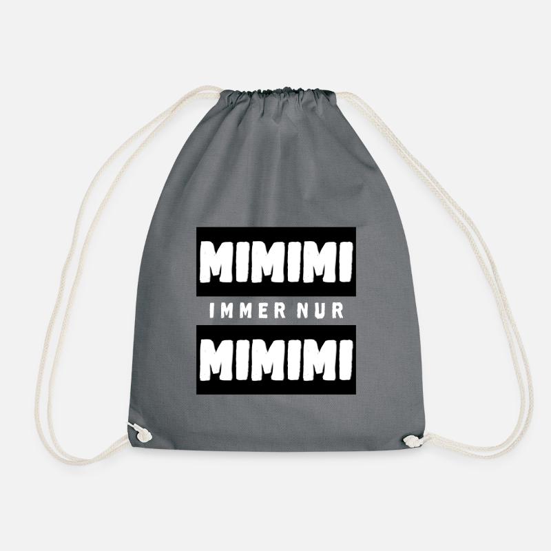 MIMIMI immer nur MIMIMI - Turnbeutel - Grau