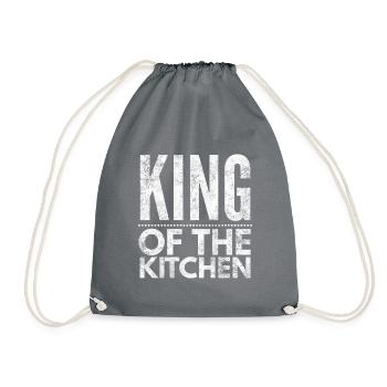 Koch Köchin Kochen Restaurant Küche Geschenk 11 - Turnbeutel - Grau - Vorne