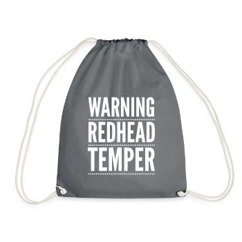 Rousse rousse rousse cadeau rouge 18 - Sac de sport léger - gris - Devant
