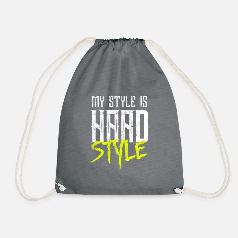 Hardstyle Musik - Turnbeutel - Grau