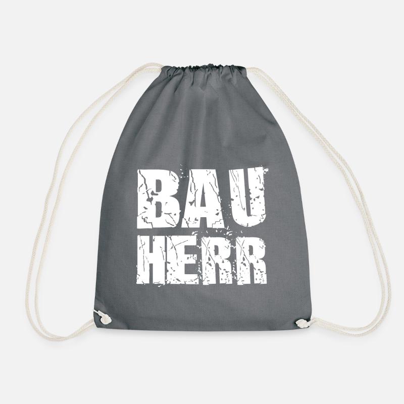 Bauherr Hausbau - Turnbeutel - Grau