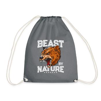 Ours grizzli - Sac de sport léger - gris - Devant