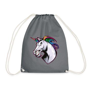 Bête de licorne - Sac de sport léger - gris - Devant