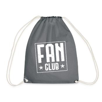 fan club stempel - Turnbeutel - Grau - Vorne